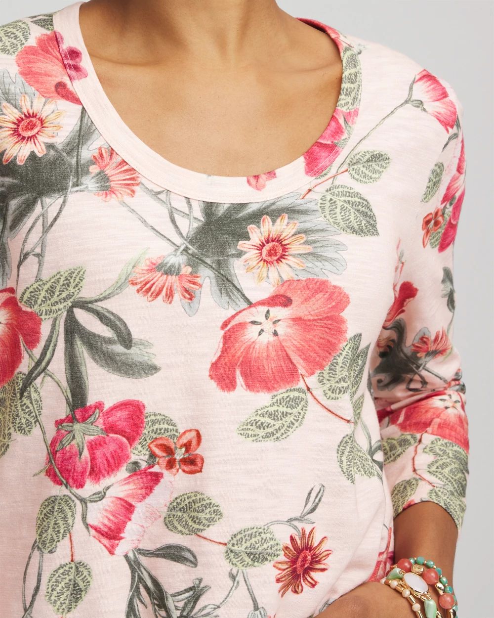 Garden Slub Scoop Neck Tee | Chico's